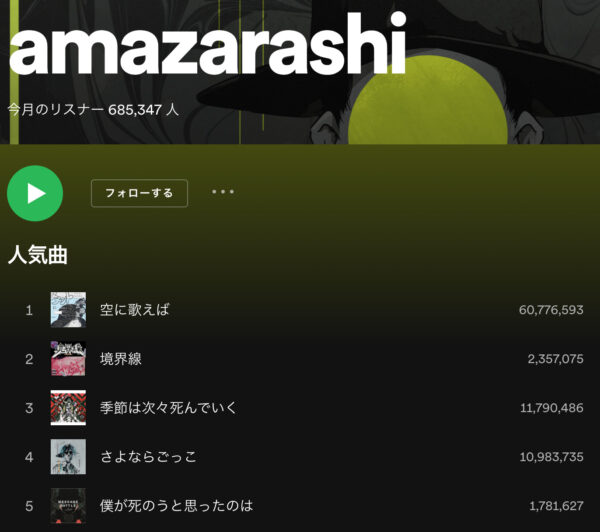 Amazarashiの人気曲は 隠れた名曲などを一覧で紹介